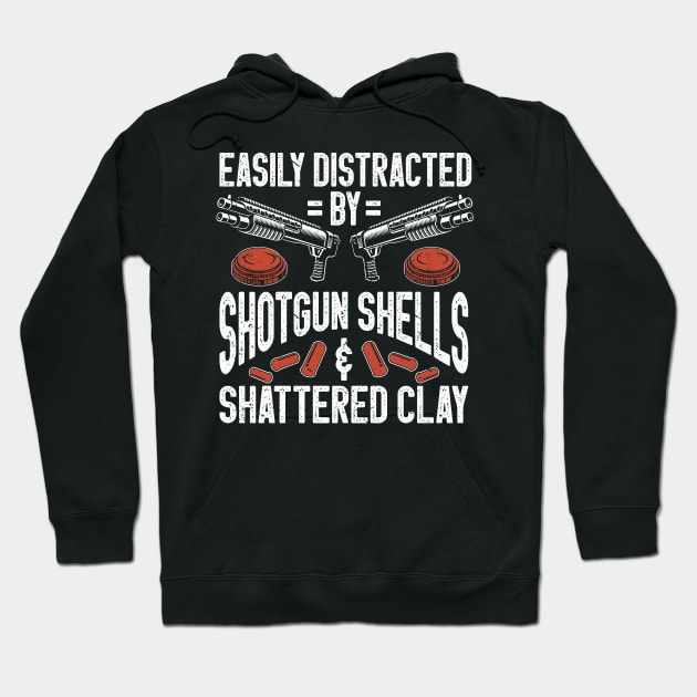 Shotgun Skeet Trap Shooting Clay Pigeon Shooting Hoodie by IngeniousMerch